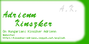 adrienn kinszker business card